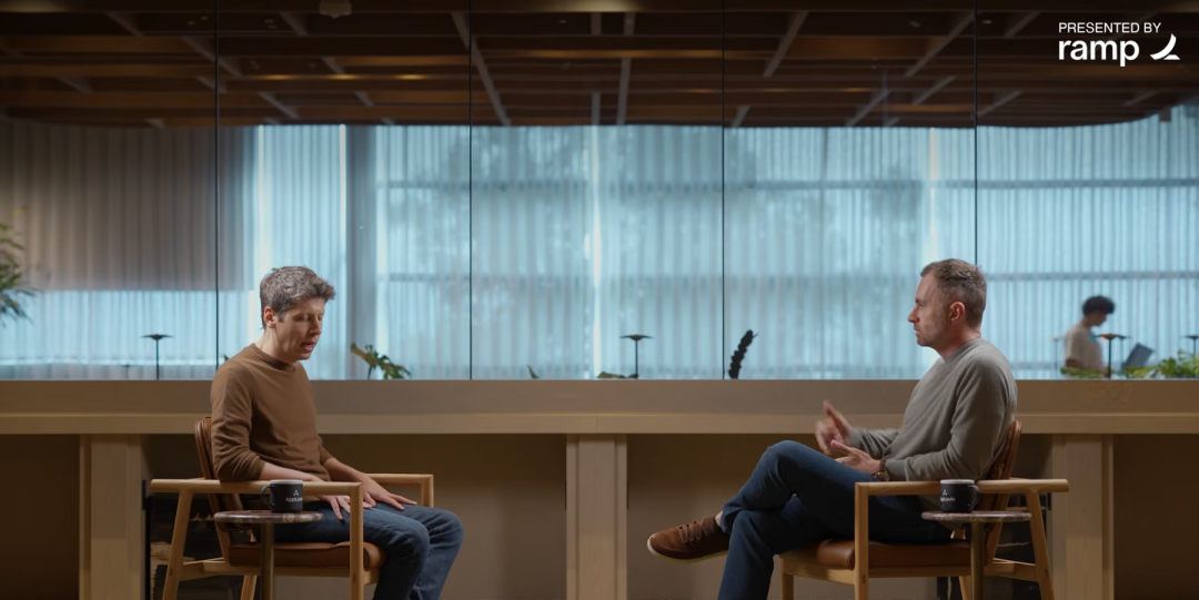 Sam Altman discussing persistent agents on the David Senra podcast
